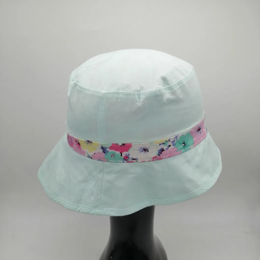 2023 Special Design Reversible Cute Colorful Printing Summer Toddler Fisherman Sun Hat Polyester Cotton Baby Children Kids Bucket Hat