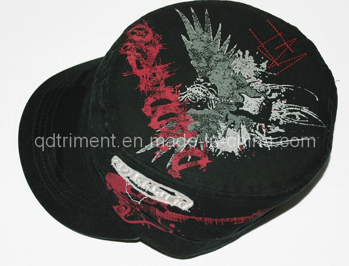 Grinding Washed Splash Printing Embroidery Army Military style Cap (TRM014)