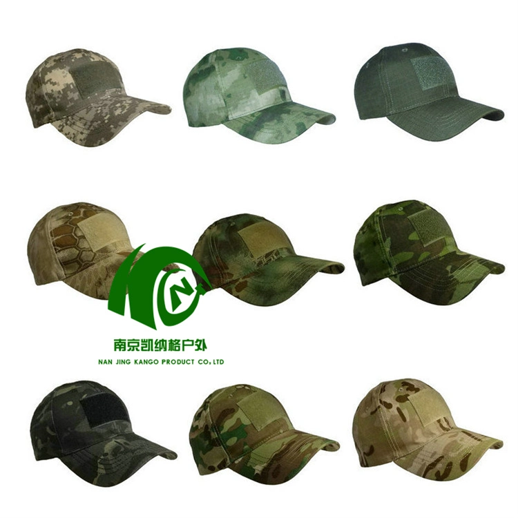 Kango Wholesale Fashion Embroidered Badge Fitted Tactical Flat Top Cotton Beret Army Plain Military Cap