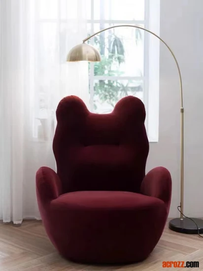 Nouveau Design moderne bébé ours fauteuil hôtel canapé salon loisirs en peluche enfants chaise