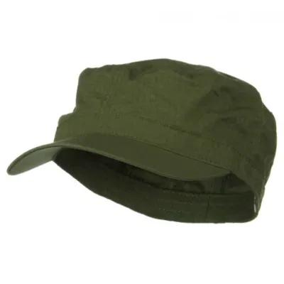 Casquette militaire ajustée en coton Ripstop de grande taille