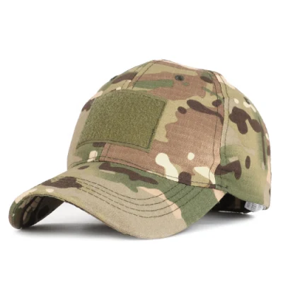 Chapeau de papa en coton réglable, casquette de baseball de l'armée camouflage en détresse