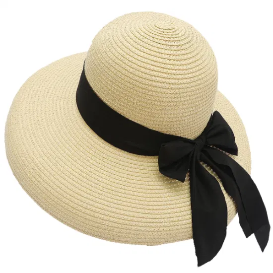 Printemps été Protection solaire paille seau chapeau enfants bord de mer vacances été pare-soleil abat-jour Pot casquette vacances sortie casquette paille femmes chapeau