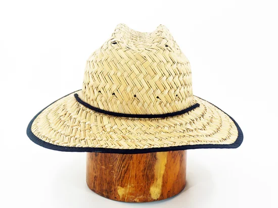 Chapeau de paille de Cowboy de fête de drapeau de Pirate d'été d'enfants faits sur commande avec le métal